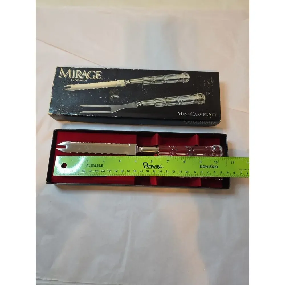 MIRAGE Mini-Carver Set - By Robinson - Knife and Fork 10